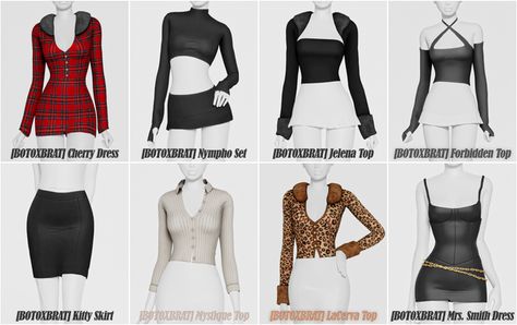 [B0T0XBRAT] Femme Fatale | Patreon Y2k Cc Sims 4 Clothes, Sims 4 Office Siren Cc, Sims 4 Cc Office Siren, Office Siren Sims 4 Cc, Sims 4 Rockstar Cc, Sims Y2k Cc, Style Of Clothing, Femme Fatale Aesthetic, Cc Top