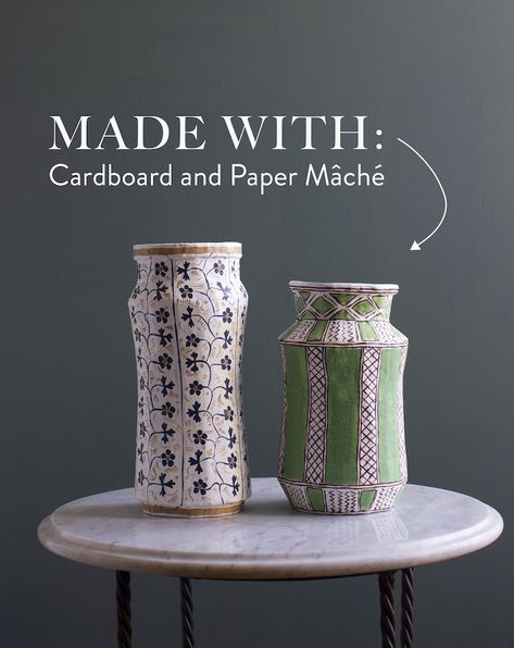 Cardboard & Paper Mâché Templates PDF: BUNDLE of 4 Classic - Etsy Modern Paper Mache, Paper Mache Pulp Recipe, Paper Mache Containers, Paper Mache Vase, Cardboard Recycling, Paper Dragon, Paper Mache Bowls, Paper Mache Clay, Paper Mache Art