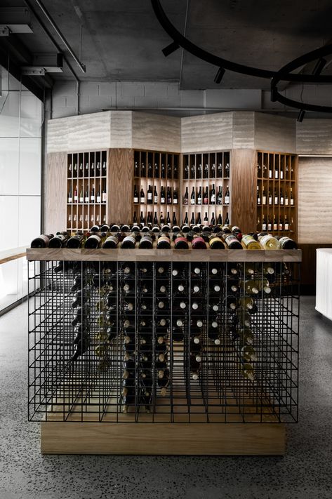 Wine Shop Interior Design, Hospitality Architecture, Storage Pattern, Wine Store Design, Wine Shop Interior, Wine Bottle Display, Home Wine Cellars, Retail Interior Design, Display Frames