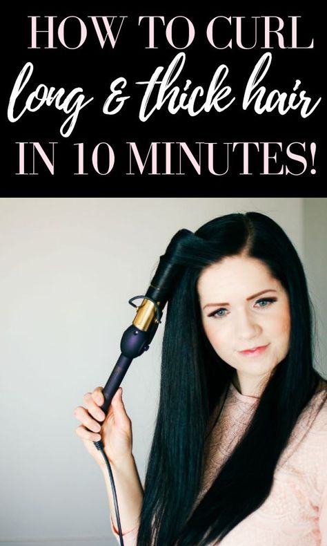 These are my best hair curling tips and hacks on how to curl long hair! This easy hair curling tutorial is for beginners and those who want beach waves on how to curl your hair quickly and make it stay! #beauty #hair #hairstyles #longhair #curlingtutorial #curlingiron Beach Waves Thick Hair, How To Style Long Hair Easy, How To Curl Long Thick Hair, Best Way To Curl Long Hair, Curl Thick Hair, How To Curl Long Hair, Curl Hacks, Easy Hair Curling, Long Thick Hair Hairstyles