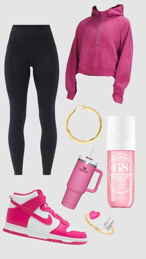 Preppy Outfit Leggings, Preppy Clothes Ideas, Macys Clothes, Outfits With Pink Leggings, Cute Preppy Outfits For School, Winter Outfits Preppy, Cute Outfits Preppy, Preppy Outfits Ideas, School Outfits Preppy