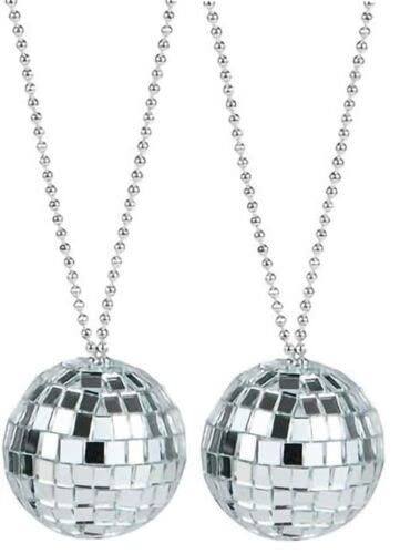 PRICES MAY VARY. FUN FUN FUN 2" Glamour Disco Ball Necklaces will be a HUGE hit with your kids and adults! Mirror surface reflects light and makes it fun to move around! STYLISH Necklace for that 70s Party Theme Birthday Party! Add that special BLING BLING! GREAT PARTY FAVOR! Every Party Should BE FUN! These Disco balls will make that easily! Having them as a necklace is perfect for keepsake and safety!🎁🎁🎁 The ball is light weighted and made out of foam, the mirror pieces are made of plastic, 70s Mirror, Mirror Disco Ball, 70s Party Theme, Disco Decorations, Disco Party Decorations, Disco Theme, 70s Party, Magic Mike, Big Little Reveal