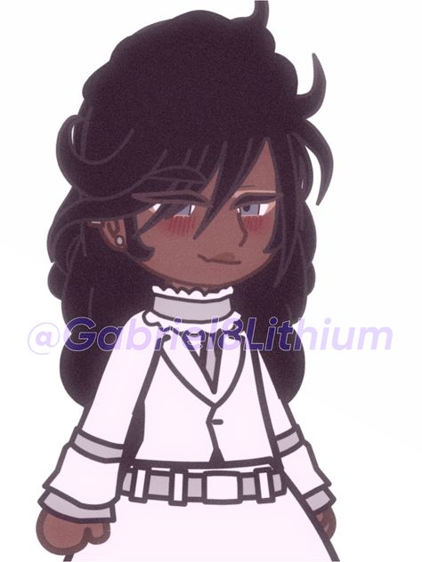 Gacha Curly Hair Ideas, Gacha Club Curly Hair Ideas, Curly Hair Gacha Club, Gacha Oc Design, Hair Gacha Club, Gacha Oc Hair Ideas, Hair Gacha, Gacha Hacks, Oc Design