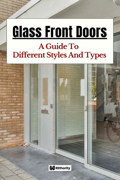 Are you looking for a way to make a bold statement and bring your entryway to life? Look no further than glass front doors! From sleek, modern designs to classic and sophisticated styles, this guide will guide you through the different types and styles of glass front doors and help you find the perfect option for your home. Modern Front Doors With Glass Panels, Front Doors With Glass Panels, Front Doors With Glass, Doors With Glass Panels, Glass Front Doors, Backyard Sanctuary, Beautiful Front Doors, Double Glass Doors, Geometric Construction