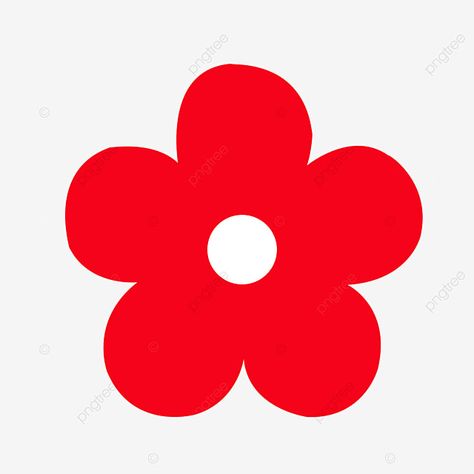 Disc Emoji, Red Daisy, Doodles Drawings, Cute Doodles Drawings, Flower Clipart, Doodle Drawings, Cute Doodles, Flower Drawing, Red Flowers