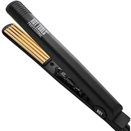 Hot Tools Pro Artist 24K Gold Crimping Iron | For Light Textured Crimps and Volume (1 in) Textured Hair Styles, Crimper Iron, Crimping Iron, Hair Crimper, Different Hair Types, Fun Hair, Styling Iron, Haircut For Older Women, Hot Tools