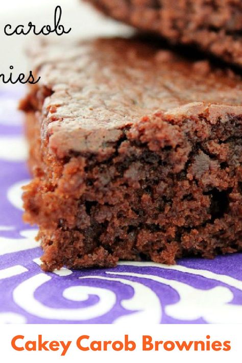 Carob Brownies Gluten Free, Carob Powder Recipes Desserts, Carob Powder Recipes, Carob Cake Recipe, Carob Brownies, Lichen Sclerosis, Carob Cake, Carob Recipes, Sweets Healthy