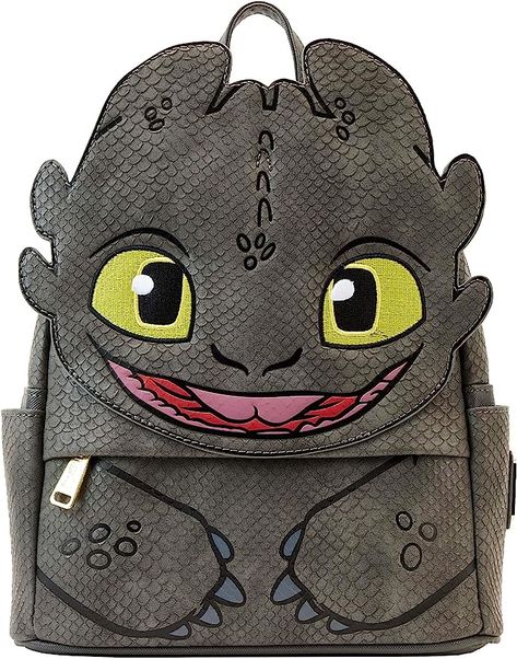 Toothless Cosplay, Aesthetic Cute Things, Loungefly Collection, Lounge Fly, Dragon Toothless, Cute Mini Backpacks, Toothless Dragon, Dreamworks Dragons, Mini Mochila