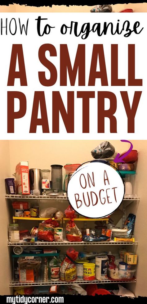 organize pantry No Pantry Solutions Apartment Food Storage, Inexpensive Pantry Organization, How To Organize Small Pantry, How To Organize A Small Pantry, Cereal Organization Storage Ideas, Cereal Storage Ideas, Organize Small Pantry, Cheap Pantry Organization, Simple Pantry Organization