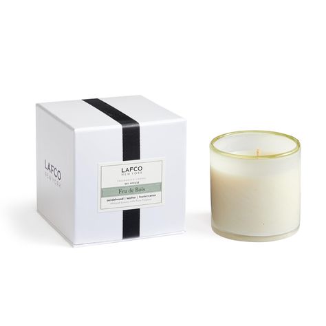 PRICES MAY VARY. SCENT - Feu de Bois evokes fresh pine falling on curls of sandalwood & rare Virginia cedarwood. Smoky leather accords, frankincense & nuances of vanilla are tranquil and comforting. CLEAN BURN - Characterized by a slow burn, our renewable and non-toxic soy wax candles release fragrance gradually & evenly. We use highly concentrated essential oil-based fragrances to deliver a true, long-lasting scent. REUSABLE VESSEL - Each hand blown glass vessel is beautifully crafted to enhanc Lafco Candles, Specialty Candles, Classic Candles, One Candle, 3 Wick Candles, Slow Burn, Wax Candles, Glass Vessel, Glass Candle