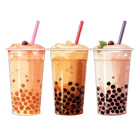 Boba Tea Reference, Boba Drawing Aesthetic, Boba Drink Drawing, Bubble Tea Painting, Boba Illustrations, Boba Tea Drawing, Bubble Tea Drawing, Monochrome Moodboard, Chinese Drinks