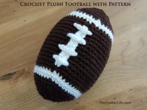 10 Free Crochet Football Patterns: Stuffed Football Free Crochet Pattern Crochet Football Pattern, Football Crochet, Crochet Rug Patterns Free, Crochet Football, Crochet Game, Crochet Lovey, Crochet Rug Patterns, Crochet Baby Boy, Crochet Amigurumi Free Patterns