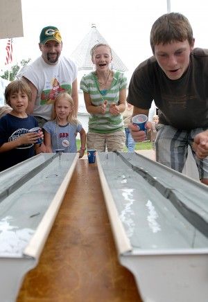 Minnow races new to Trempealeau County Fair County Fair Ideas, County Fair Games Diy, Minnow Races, Diy Amazing Race, Horse Racing Game For Seniors, County Fair Birthday Party Games, Horse Race Game With Dice, State Fair Party, State Fair Theme