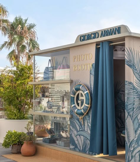 European Beach, Club Luxury, Interactive Walls, Brand Pop, Kiosk Design, Beach Lounge, Outdoor Curtains, Beach Chic, Pop Up Store