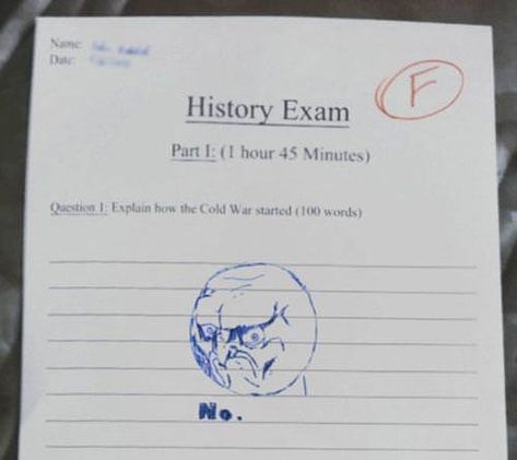 19 Quality Exam Fails That Will Leave You Speechless - Gallery Funny Kid Answers, Kids Test Answers, Funny School Answers, History Exam, Funny Test Answers, Funny Test, 100 Words, School Memes, 웃긴 사진