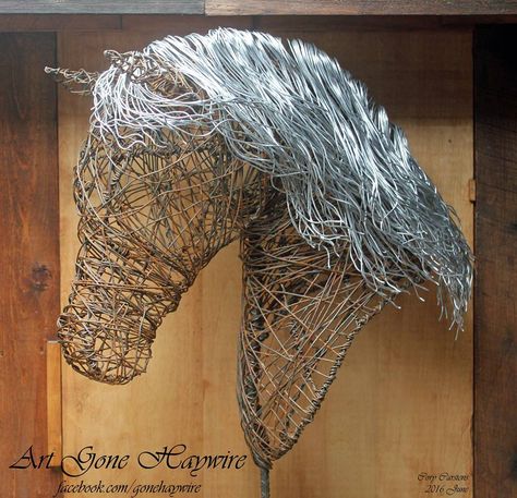 Wire Horse Head, Wire Horse, Metal Horse Sculptures, Horse Bust, Chicken Wire Sculpture, Chicken Wire Art, Chicken Wire Crafts, Waste Art, Craft Shed