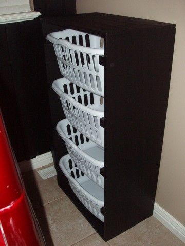 Laundry Basket Dresser & Board and Batten Wall Basket Dresser, Laundry Basket Dresser, Organizing Documents, Laundry Room Decorating, Diy Laundry Basket, Laundry Organizer, Room Clutter, Laundry Basket Storage, Batten Wall