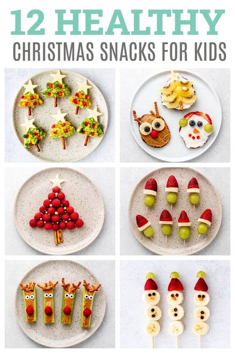 Healthy Christmas Snacks For Kids, Christmas Snacks For Kids, Make Ahead Christmas Appetizers, Healthy Christmas Snacks, Snacks For Kids, Healthy Christmas, Kids Christmas Party, Holiday Snacks, Christmas Lunch