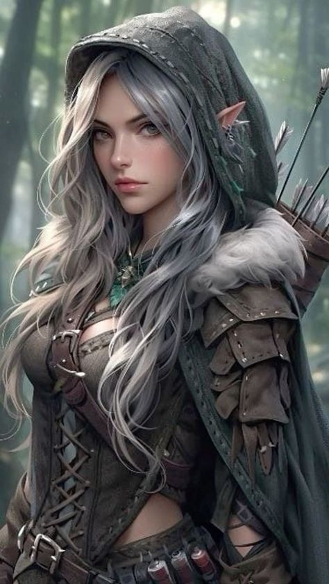 Elf, Grey, Hair