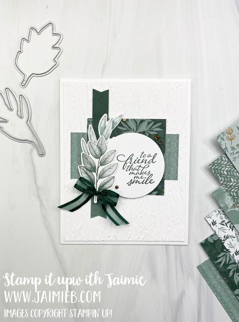 Forever Fern Cards, Stampin Up Sympathy Cards, Edens Garden, Dsp Cards, Leaf Cards, I Am Pretty, Stampin Up Card, We Made It, Stamping Up Cards