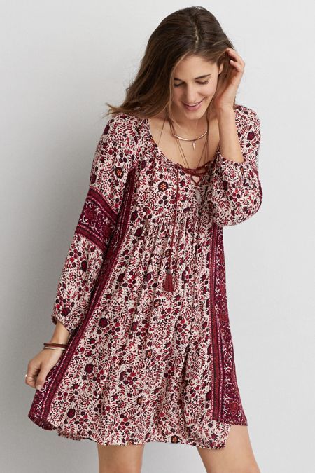 American Eagle Outfitters AEO Pattern Shift Dress Dress For Christmas, Cute Maternity Dresses, Eagle Dress, Shift Dress Pattern, American Eagle Dress, Estilo Hippie, Mode Boho, Mens Outfitters, Mode Vintage