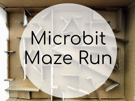 Microbit Project Ideas, Mechanical Crafts, Microbit Projects, Robotics Classroom, Cardboard Maze, Electricity Projects, Makerspace Activities, Coding And Robotics, Scratch Coding