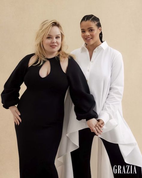 Big Mood's Nicola Coughlan And Lydia West On The Magic Of Female Friendship Welcome New Members, Nicola Coughlan, Grazia Magazine, Female Friendship, Big Mood, Ysl Beauty, Reaction Face, Carpet Styles, Dior Beauty