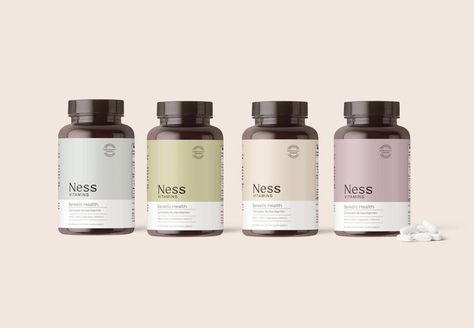 Vitamin Packaging Design, Vitamin Branding, Supplements Branding, Dietary Supplements Packaging, Vitamin Packaging, Minimal Brand Identity, Supplement Design, Pill Packaging, Supplement Packaging