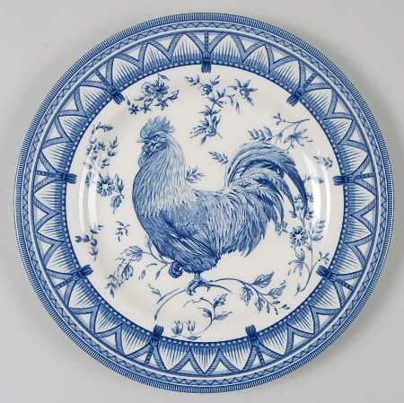 Blue and White China Plates | collect blue and white plates and rooster stuff though i have said i ... Red Salad, Rooster Plates, Red Toile, Black Dinner, Miniature Plates, Rooster Kitchen, Image Transfers, Rooster Decor, Miniature Printables