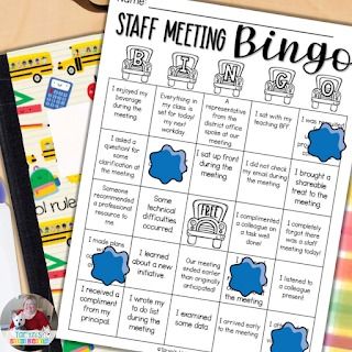 6 Ways to Make Staff Meetings Lively and Engaging Bingo Activity Staff Involvement Ideas, Employee Morale Boosters Team Building, Staff Building Activities, Staff Spotlight Questions, End Of Year Staff Meeting Ideas, Staff Bingo Board, Staff Meeting Games Team Building, Teacher Games For Staff, Staff Morale Booster Teachers