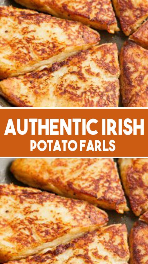 Authentic Irish Potato Farls Recipe Potato Farls Irish, Irish Potato Farls Recipe, Potato Farls Recipe, Irish Potato Recipes, Irish Potato Pie Recipe, Irish Potato Farls, Farls Recipe, Potato Farls, Irish Dinner Recipes