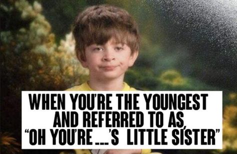 little sister meme  #brothers #sisters #siblings #funnymemes #memes #funny #lol #humor Funny Quotes About Sisters, Funny Sister Memes, Quotes About Sisters, Middle Child Humor, Sister Meme, Brother Memes, Sibling Memes, Sibling Quotes, Brother Humor