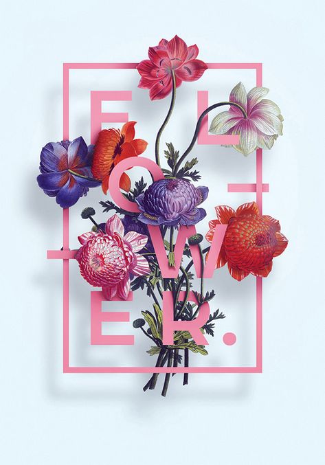 Floral Posters Series by Aleksandr Gusakov - floral posters that include typography. Very beautiful. #design #typography www.agencyattorneys.com Poster Grafico, Flower Text, Inspiration Typographie, Floral Graphic Design, Floral Typography, Desain Editorial, Typography Layout, Floral Poster, Simple Illustration