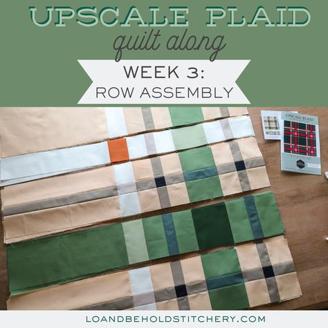 Tartan Quilt Pattern, Upscale Plaid Quilt, Plaid Quilt Patterns Free, Plaid Quilt Ideas, Row Quilts Ideas, Plaid Quilt Pattern, Simple Quilts, Strip Piecing, Plaid Quilt