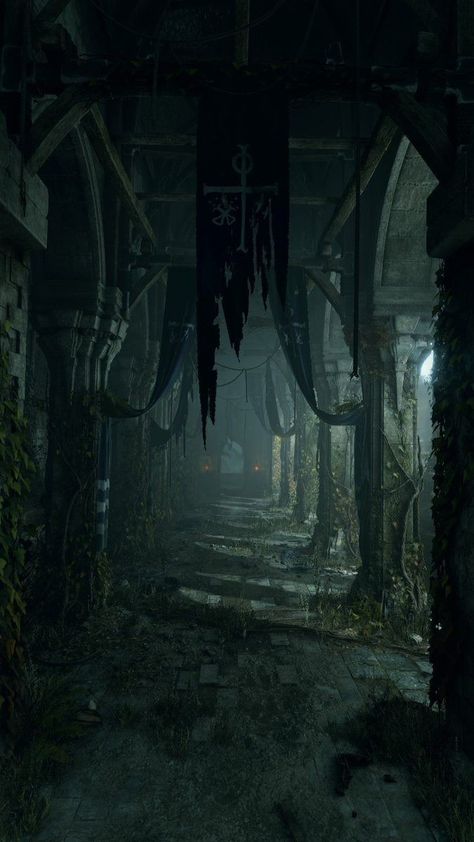 Dark Souls Environment Art, Underground Ruins Fantasy Art, Fantasy Underground Ruins, Dark Ruins, Fantasy Ruins, Hd Background Wallpaper, Dark Dungeon, Fantasy Dungeon, Demon's Souls