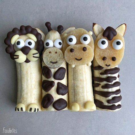 Decorações Com Comidas, Food Art For Kids, Food Artists, Creative Food Art, Little Creatures, Food Carving, Cute Snacks, Kids Party Food, Easy Food Art