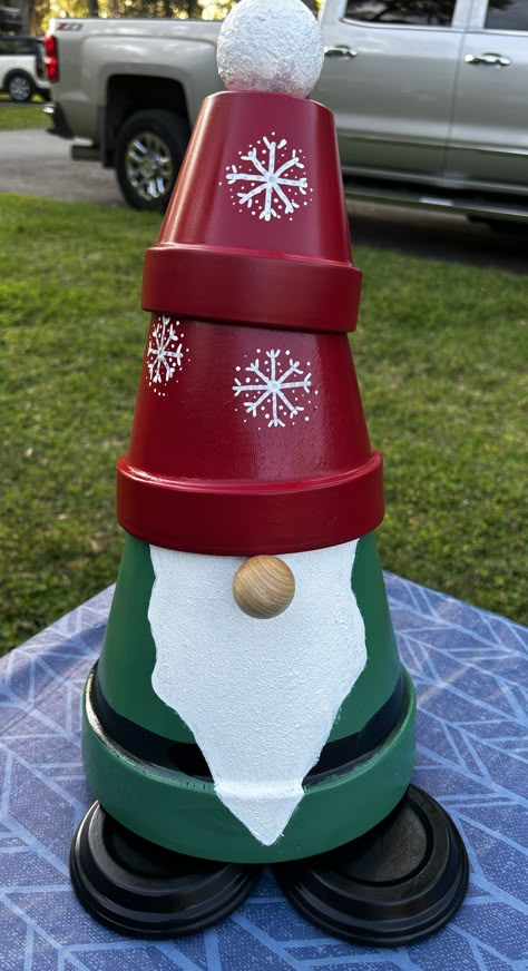 Flower Pot Christmas Bells, Flower Pot Nutcracker, Gnome Clay Pots, Clay Pot Nutcracker, Secret Santa At Work, Christmas Gift Exchange Ideas, Pots Crafts, Gift Exchange Ideas, Terra Cotta Pot Crafts Diy