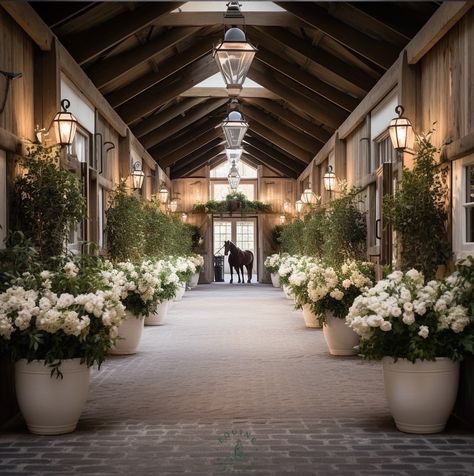 Shingle Style Stable Design | Who doesn't love a little Hamptons-style glamour? If you're like we are, you do, too. For our latest… | Instagram Stables Interior, Stable Aesthetic, Elegant Horse Stables, Luxurious Horse Stables, Hamptons Horse Stables, British Horse Stables, Luxury Horse Stables, Luxury Horse Barns, Horse Stables Uk