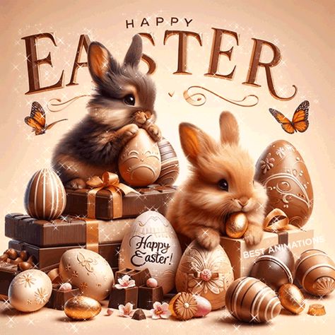 Designer Happy Easter Gifs Happy Easter Gif, Cutest Bunnies, Pokemon Easter, Happy Easter Funny, Easter Cats, Easter Yellow, Funny Eggs, Happy Easter Greetings, Teddy Bears Valentines