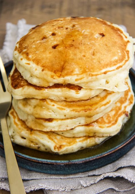 Cottage Cheese Pancakes Cottage Cheese Protein Pancakes, Cottage Cheese Pancakes Recipe, Banana Nutella Muffins, Breakfast Pancakes Recipe, Oven Baked Bacon, Cheese Waffles, Cottage Cheese Pancakes, Cheese Pancakes, Fresh Fruit Salad