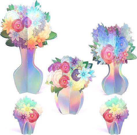 Amazon.com: Cheerland Iridescent Flower Centerpieces for Holographic Party Decorations Birthday Party Table Decor for Birthday Tea Party Baby Shower Bridal Shower Party Supplies : Home & Kitchen Iridescent Birthday, Iridescent Party Decorations, Table Decor For Birthday, Fake Flower Centerpieces, Holographic Party, Birthday Party Table Decor, Ethereal Lighting, Party Mood Board, Table Decor Centerpieces