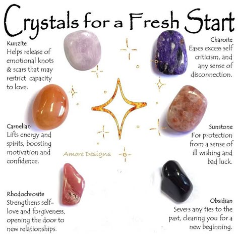 Crystals for a fresh start 💫💎 clean & cleanse your life and environment to help #manifest new beginnings #growth #lifestyle #lifelessons #lifequotes #spirituality #spirit #spiritual #spiritguides #spiritualgrowth #crystalhealing #home #you #amoredesigns #crystalmagic #magic #foryou New Beginnings Crystals, Crystals For New Beginnings, Crystal Properties, Start Cleaning, Love And Forgiveness, Crystal Magic, Ball Jars, A Fresh Start, New Relationships