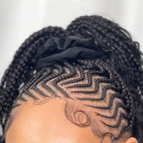 No Added Hair Braids, Half All Back Half Braids, Half Up Half Down Braid Styles, Wave Cornrows, Pony Cornrow Hairstyles, Half Cornrows Half Twist, Hairstyles With Braids Half Up Half Down, Half Up Half Down Hair Braids, Half Up Half Down Cornrows Braids