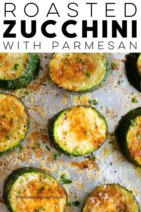 This Roasted Zucchini Recipe is so delicious and so easy to make. Ready in about 20 minutes, fresh zucchini squash is tossed with olive oil, simple seasonings, and grated parmesan cheese then roasted in the oven until tender. Oven Zucchini Recipes, Zucchini With Parmesan, Roasted Zucchini Recipes, Roasted Zucchini And Squash, Oven Roasted Zucchini, Zucchini In The Oven, Roasted Zucchini, Best Healthy Dinner Recipes, Fresh Zucchini