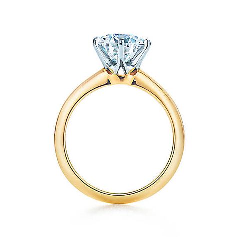 THIS is my perfect ring. The Tiffany Setting 18K Yellow Gold 1.5 Carat. Tiffany Setting Engagement Ring, Engagement Rings Tiffany, Gold Thumb Rings, Tiffany Setting, Tiffany Engagement Ring, Favorite Engagement Rings, Gold Diamond Engagement Rings, Beautiful Engagement Rings, Yellow Gold Engagement