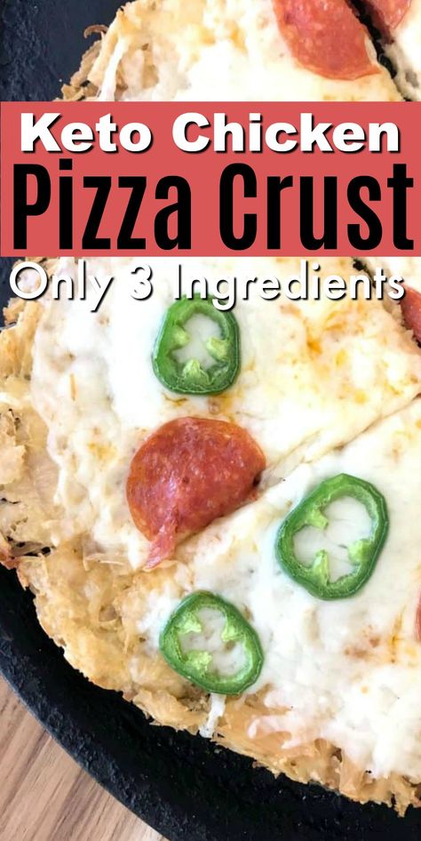 Canned Chicken Parmesan, Keto Chicken Pizza Crust, Easy Canned Chicken Recipes, Canned Chicken Recipes, Chicken Pizza Crust, Low Carb Spaghetti, Chicken Crust Pizza, Can Chicken Recipes, Homemade Pizza Crust