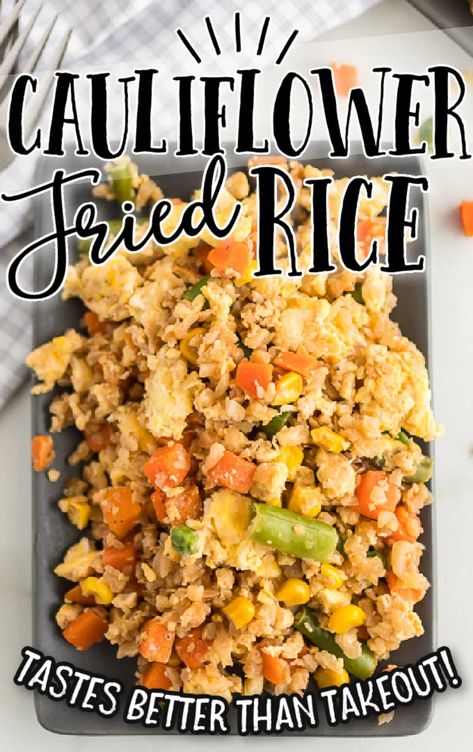 Riced Califlower Recipes Stir Fry, Riced Califlower Recipes, Chinese Dinner Recipes, Cooking Around The World, The Best Cauliflower, Keto Veggies, Cauliflower Fried Rice Recipes, Carb Sides, Fast 800