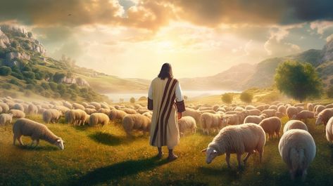 Jesus Is My Shepherd, Jesus With Sheep, Jesus And Sheep, Jesus The Shepherd, Good Shepherd Jesus, Shepherd And Sheep, Sheep Shepherd, Jesus Shepherd, Jesus The Good Shepherd