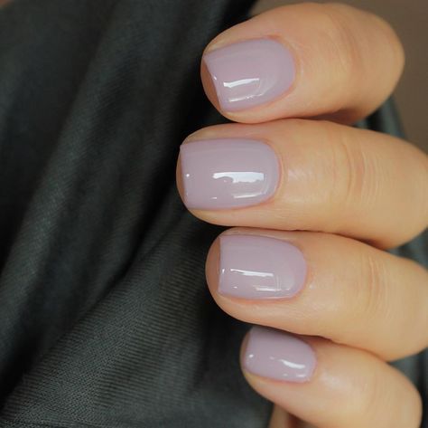 I love this nail polish color. This pale grayish, lavender nail color is so pretty for spring. #nailpolish #nails Lavender Nail Color, Nail Polish Colors Winter, Lavender Nails, Her Nails, Nail Colours, Nail Style, Nails Glitter, Nails Polish, Colorful Nail Designs