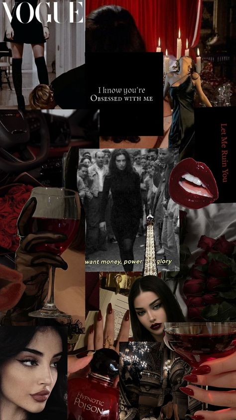 Glam Woman Aesthetic, Black Woman Dark Feminine Aesthetic, Being Hot Aesthetic, Lilith In Scorpio Outfits, Magnetic Energy Aesthetic, Italian Mafia Wife Aesthetic, Dark Feminine Vision Board, Dark Girly Wallpapers, Dark Femine Aethstetic